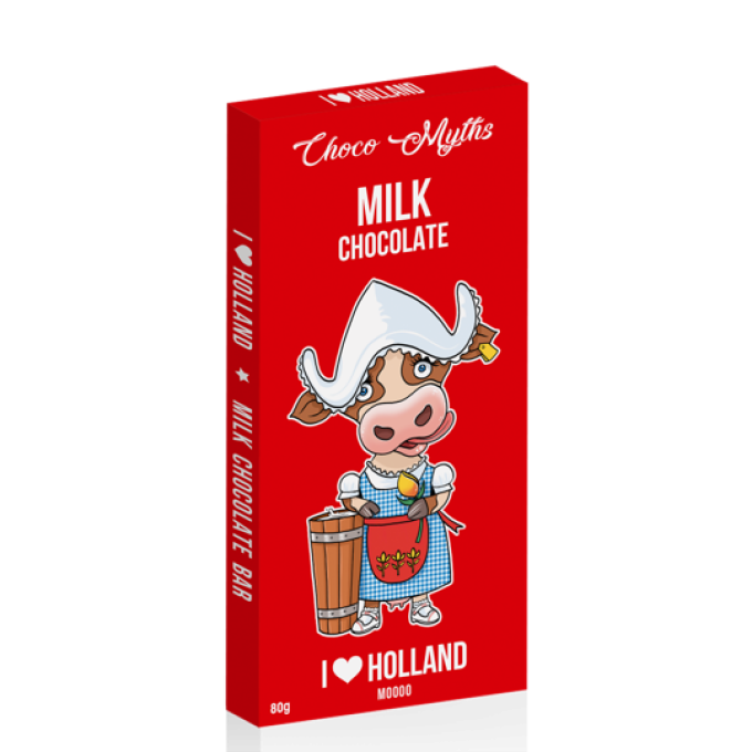 Cow milk chocolate bar 80g