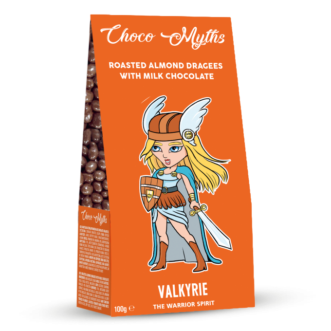 Valkyrie roasted almond dragees with milk chocolate 100g