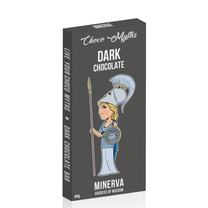 Minerva dark chocolate bar 80g