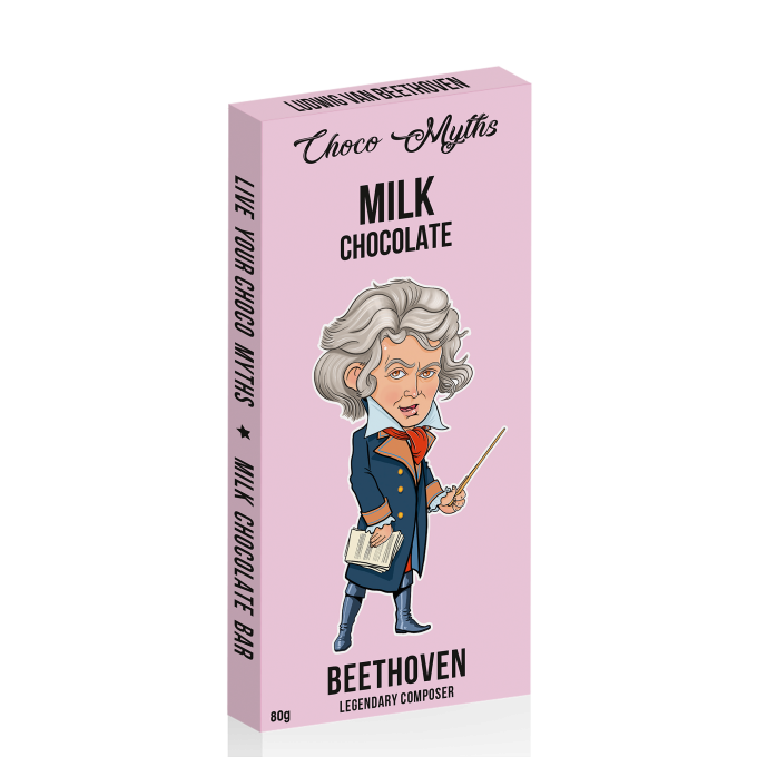 Beethoven milk chocolate bar 80g