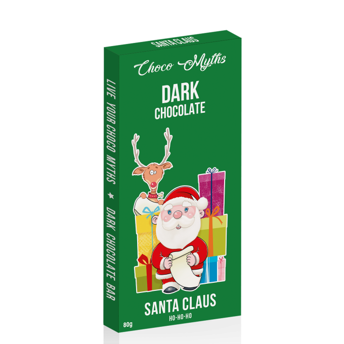 Santa Claus dark chocolate bar 80g