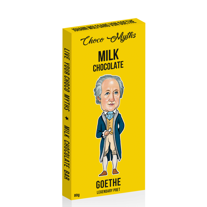 Goethe milk chocolate bar 80g