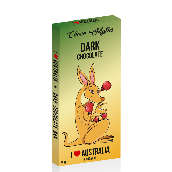 Kangaroo dark chocolate bar 80g