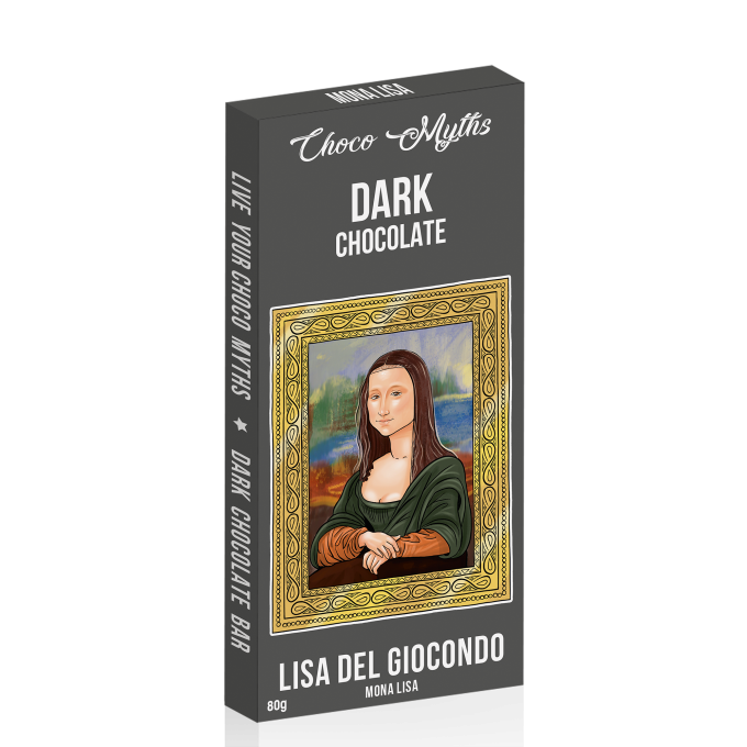 Lisa Del Giocondo dark chocolate bar 80g