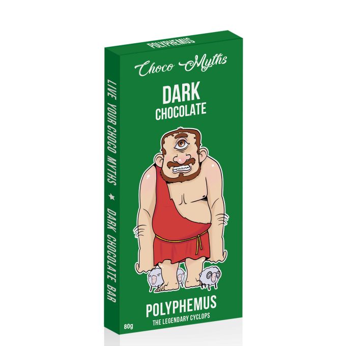 Polyphemus dark chocolate bar 80g