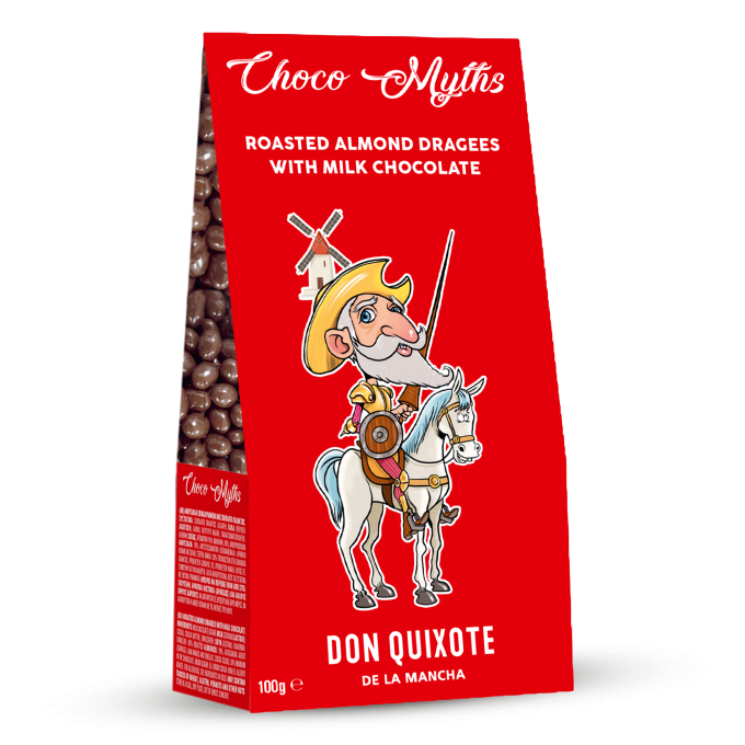 Don Quixote roasted almond dragees with milk chocolate 100g