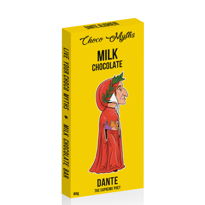 Dante Alighieri milk chocolate bar 80g