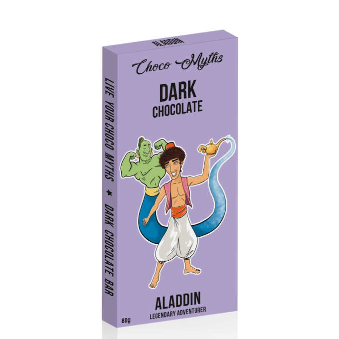 Aladdin dark chocolate bar 80g