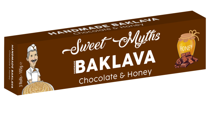 Handmade Baklava with Chocolate & Honey 105g