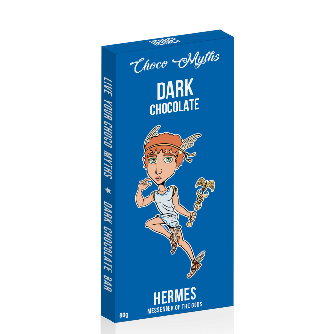 Hermes dark chocolate bar 80g