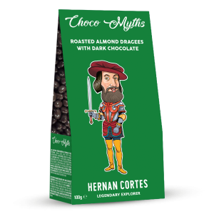 Hernan Cortes roasted almond dragees with dark chocolate 100g