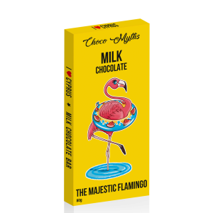 Flamingo milk chocolate bar 80g