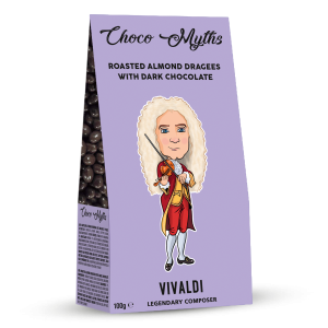 Vivaldi roasted almond dragees with dark chocolate 100g