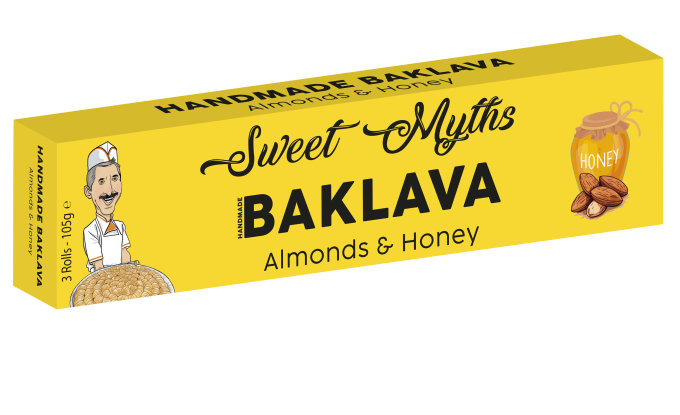 Handmade Baklava with Almonds & Honey 105g