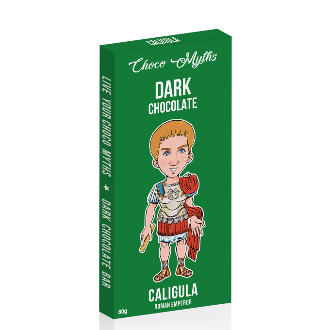Caligula dark chocolate bar 80g