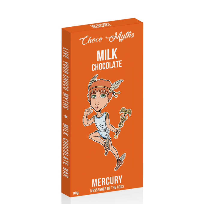Mercury milk chocolate bar 80g