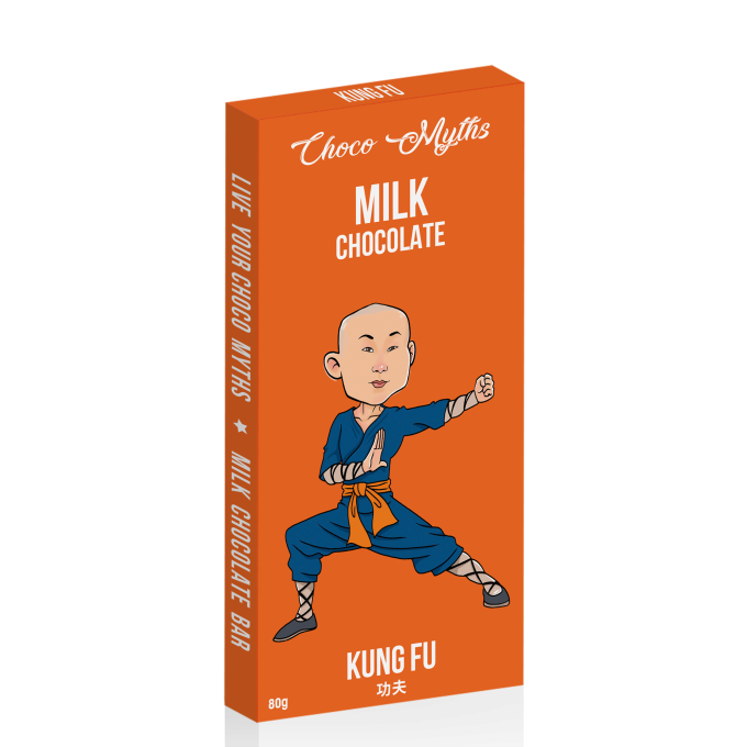 Kung Fu milk chocolate bar 80g