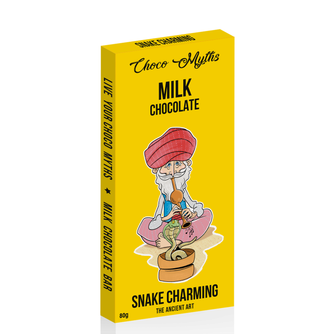 Snake Charming milk chocolate bar 80g