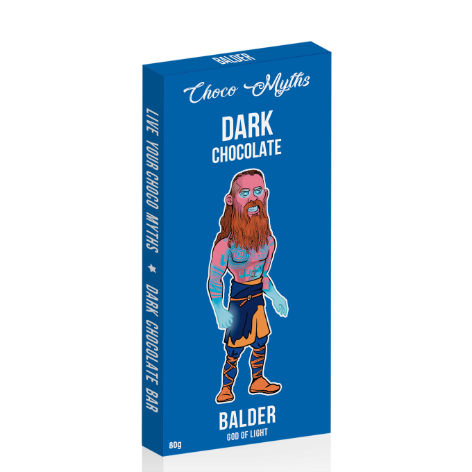 Balder dark chocolate bar 80g