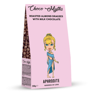 Aphrodite roasted almond dragees with milk chocolate 250g