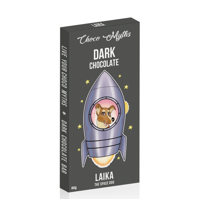 Laika dark chocolate bar 80g
