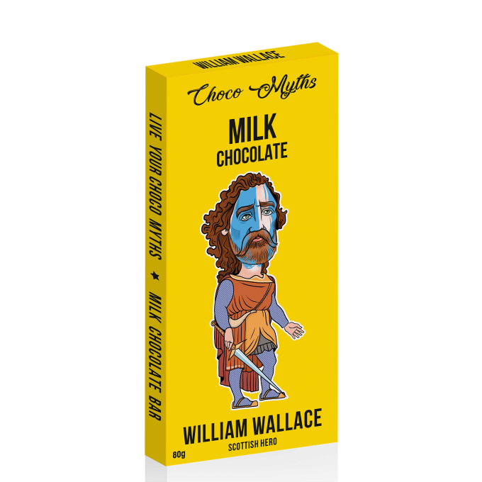 William Wallace milk chocolate bar 80g