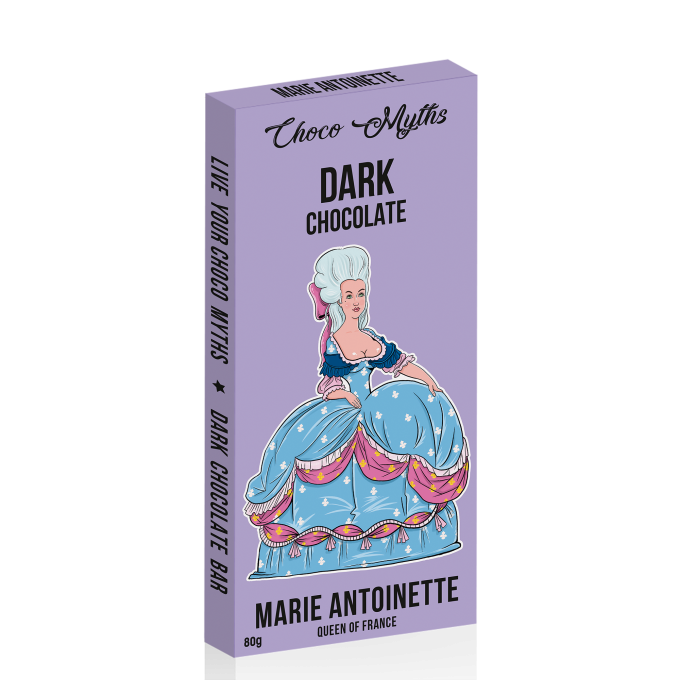 Marie Antoinette dark chocolate bar 80g