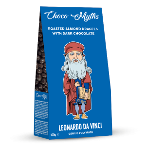 Leonardo Da Vinci roasted almond dragees with dark chocolate 100g