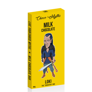 Loki milk chocolate bar 80g