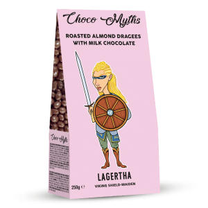 Lagertha roasted almond dragees with milk chocolate 250g