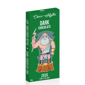 Zeus dark chocolate bar 80g