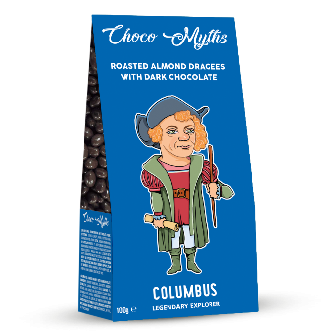 Christopher Columbus roasted almond dragees with dark chocolate 100g