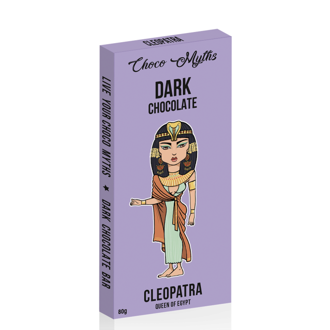 Cleopatra dark chocolate bar 80g