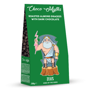 Zeus  roasted almond dragees with dark chocolate 250g