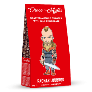 Ragnar Lodbrok roasted almond dragees with milk chocolate 100g