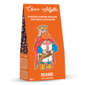 Richard the Lionheart roasted almond dragees with milk chocolate 100g