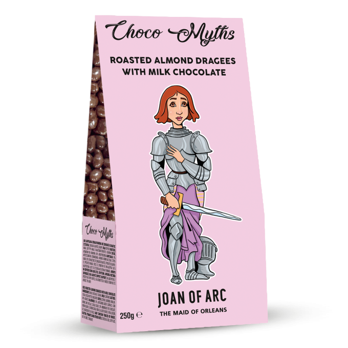 Joan of Arc roasted almond dragees with milk chocolate 250g