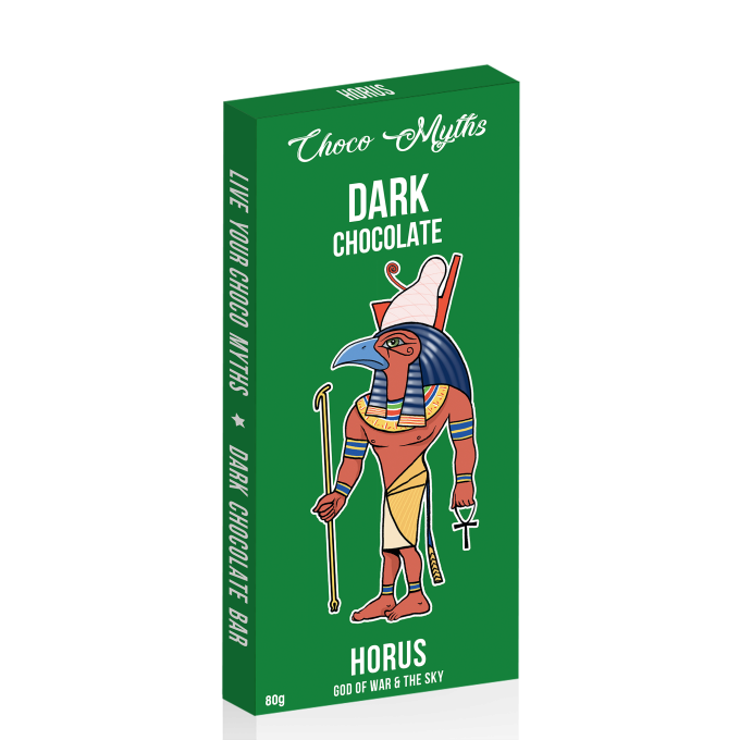 Horus dark chocolate bar 80g