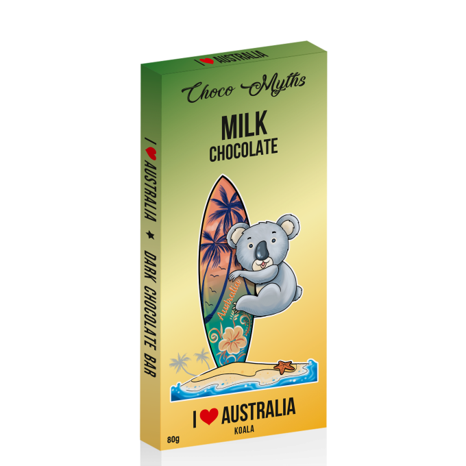 Koala milk chocolate bar 80g