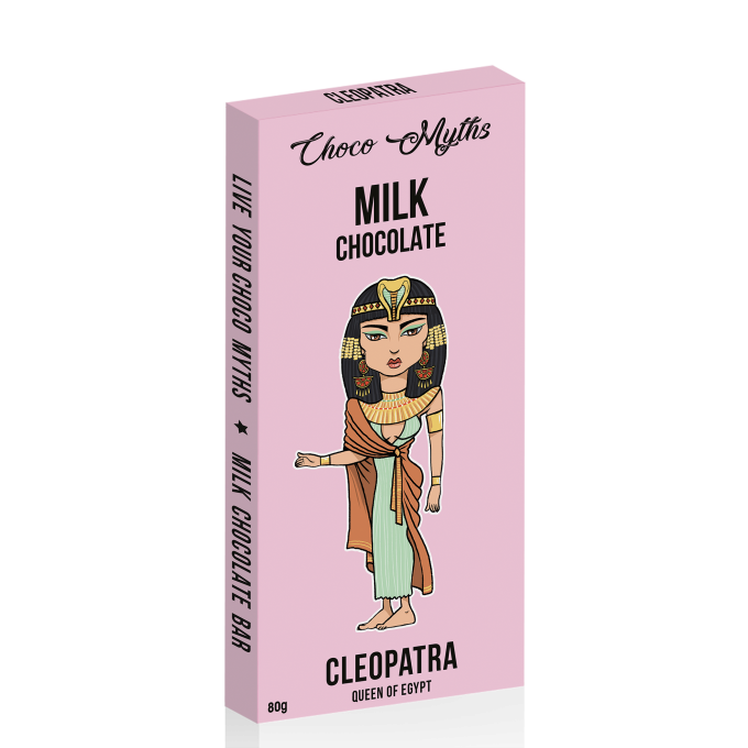 Cleopatra milk chocolate bar 80g