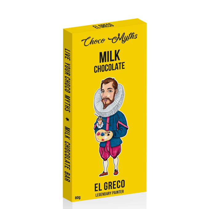 El Greco milk chocolate bar 80g