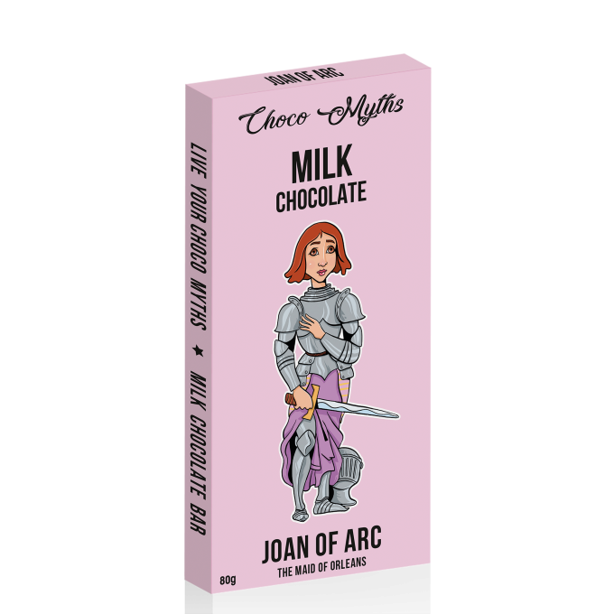 Joan of Arc milk chocolate bar 80g