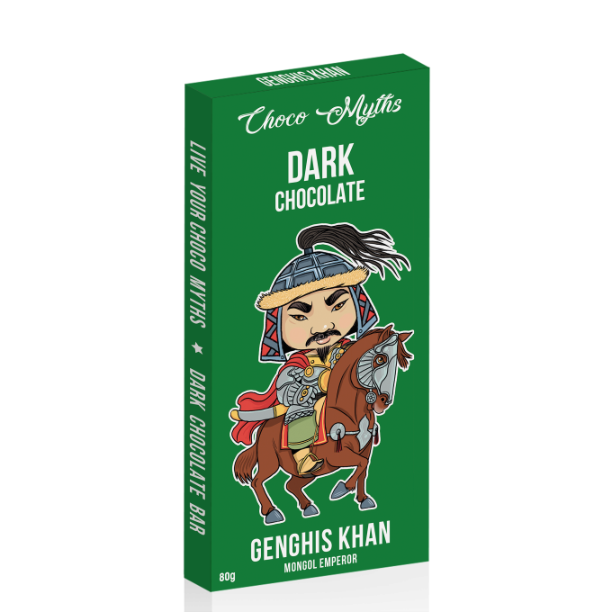 Genghis Khan dark chocolate bar 80g