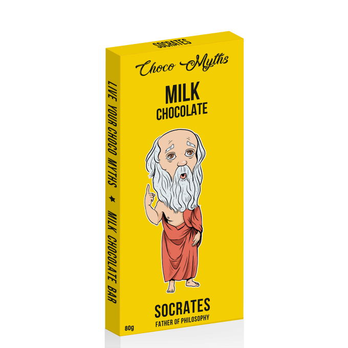 Socrates milk chocolate bar 80g