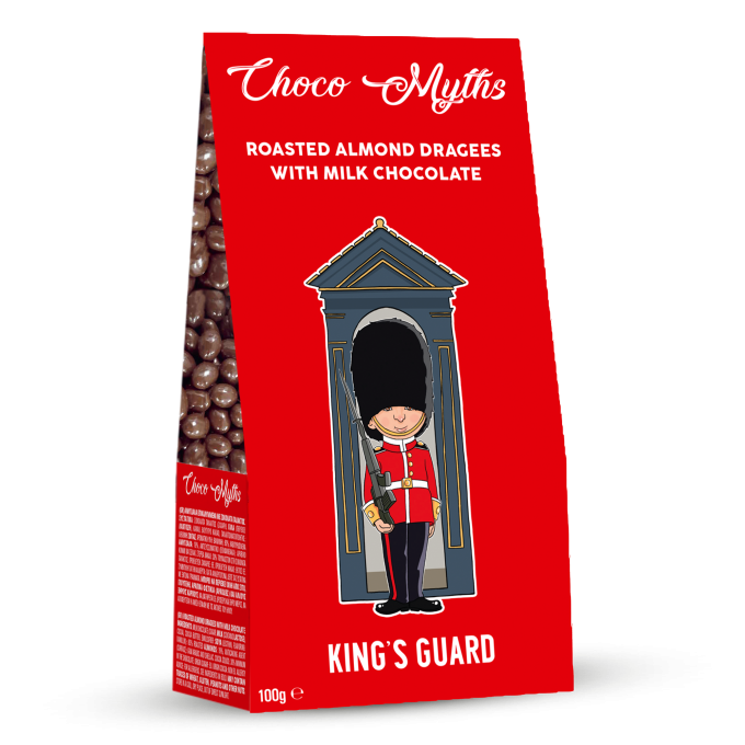 King's Guard roasted almond dragees with milk chocolate 100g