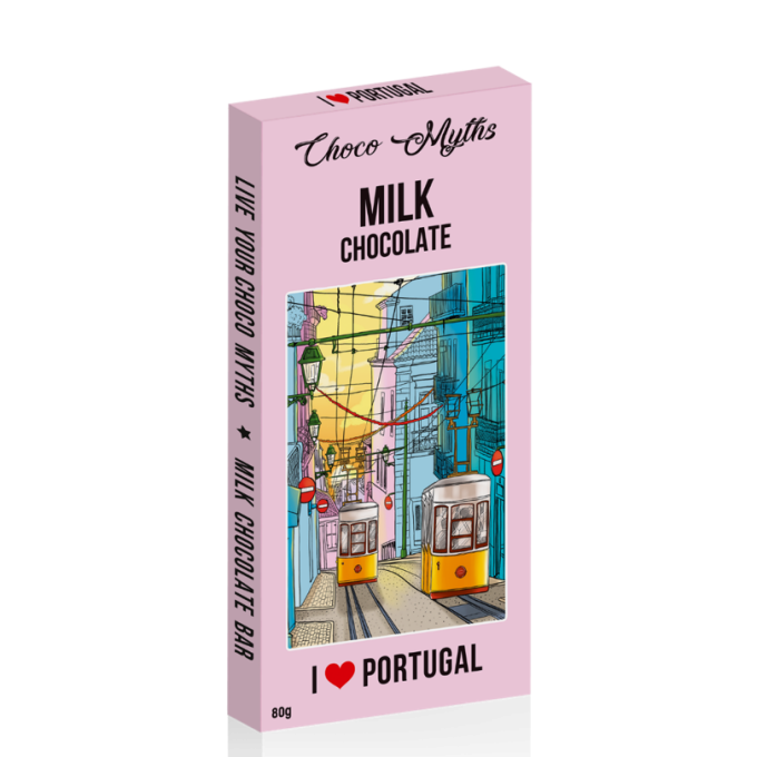 Tram milk chocolate bar 80g