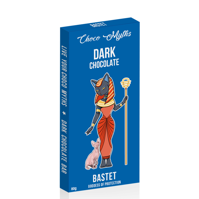 Bastet dark chocolate bar 80g