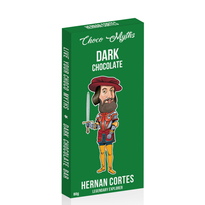 Hernan Cortes dark chocolate bar 80g