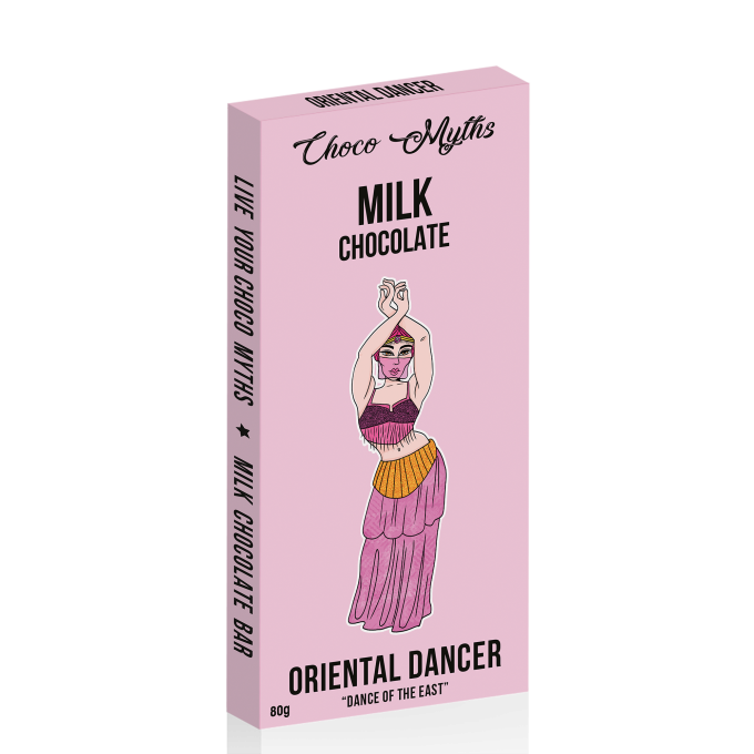 Oriental Dancer milk chocolate bar 80g