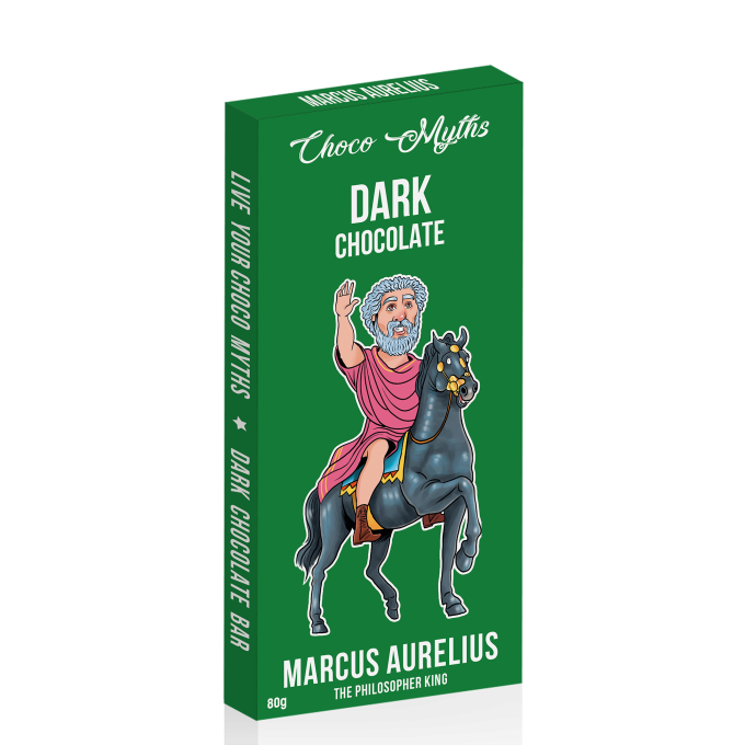 Marcus Aurelius dark chocolate bar 80g